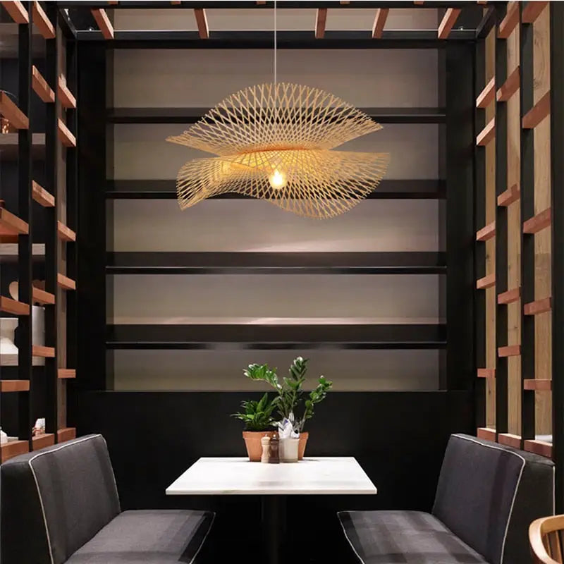Modern Bamboo Asian Style Pendant Lamp - Rattan Lamp