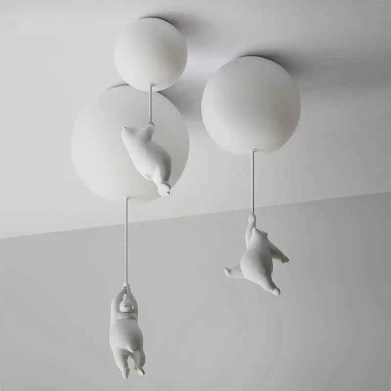 Modern Bear Ceiling Lights LED Cartoon Lamp - Lamps