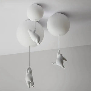 Modern Bear Ceiling Lights LED Cartoon Lamp - Lamps