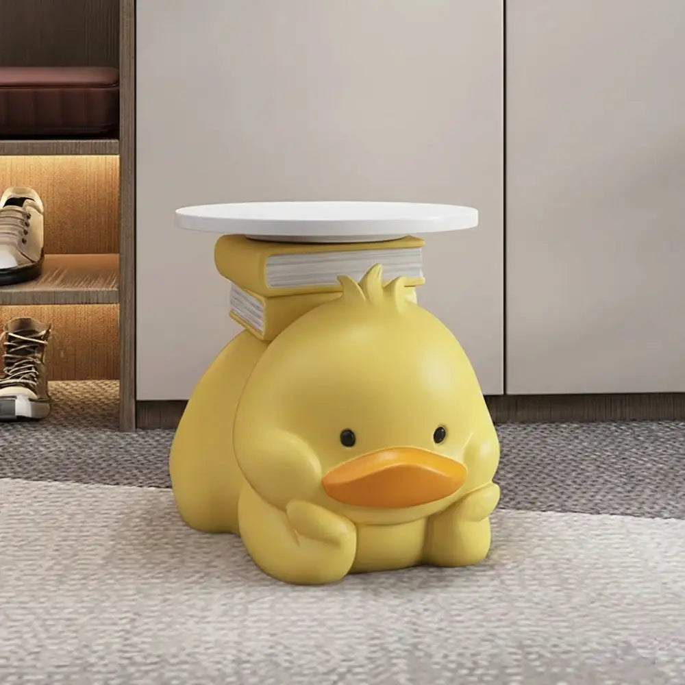 Modern Cartoon Duck Ornament Tray Side Table - Multifunctional coffee table