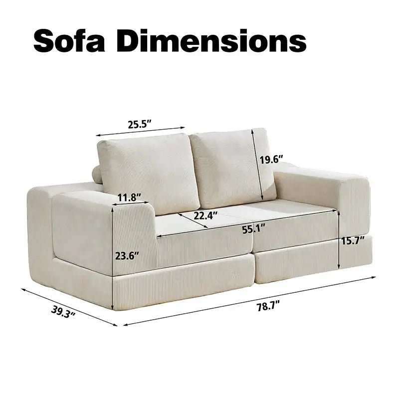 Modern Compressed Sectional Corner Sofa - Compressed Sofa