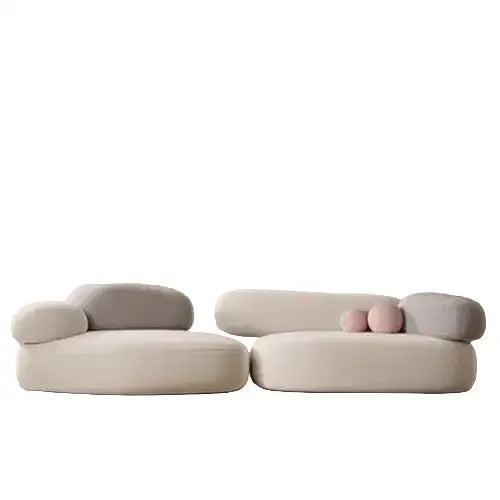 Modern Compressed Sectional Sofa Bed - Beige Set - Compressed Sofa