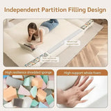 Modern Convertible Bean Bag Folding Fur Sofa Bed - Compressed Sofa