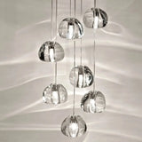 Modern Crystal Chandelier LED Long Pendant - Lamps