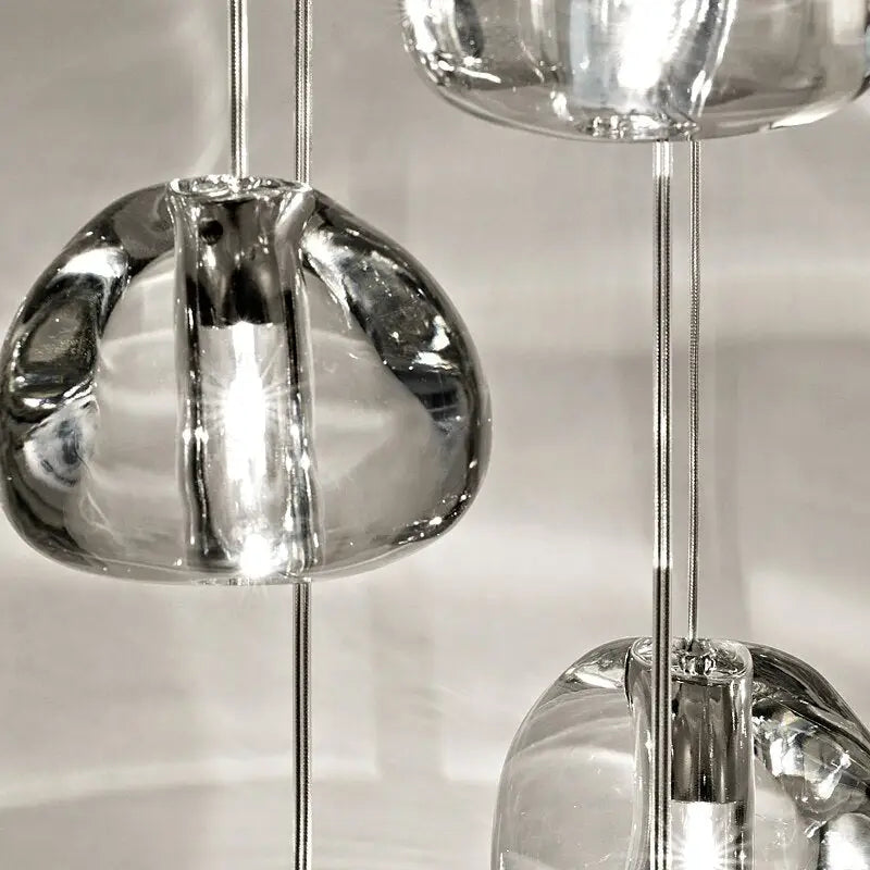 Modern Crystal Chandelier LED Long Pendant - Lamps