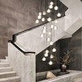Modern Crystal Chandelier LED Long Pendant - Lamps