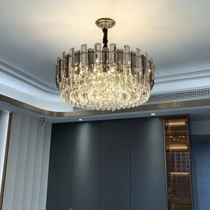 Crystal Golden Chandelier Flush Mount Lighting 40-75cm - view 3