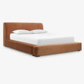 Modern Double Soft Fabric Upholstery Bed Frame - Brown - 180 x 200 cm - Bedroom