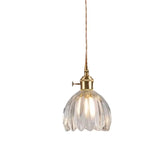 Modern Glass LED Pendant Switch Hanging Lamp - Clear - 15 x 18 x 150 cm / Not Inlcude Bulb - Ceiling Lamp