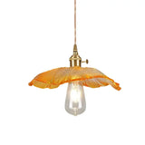 Modern Glass LED Pendant Switch Hanging Lamp - Orange - 28 x 13 x 150 cm / Not Inlcude Bulb - Ceiling Lamp