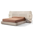 Modern Italian Luxury Oversized Backrest Bed - Ivory / 150 x 200 cm - Bedroom