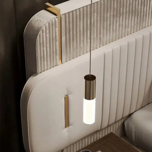 Modern Italian Luxury Oversized Backrest Bed - Bedroom