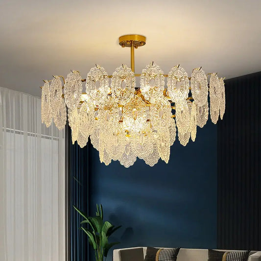 Modern K9 Crystal Round Shape Chandelier Lamp - Chandelier