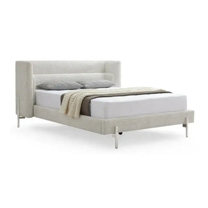 Modern King Wooden Sturdy Slat Bed Frame - 194 W X 214 D X 117 H cm - Bedroom