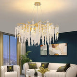 Modern Luxury Crystal Tassel Chandeliers - Lamps