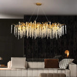 Modern Luxury Crystal Tassel Chandeliers - Lamps