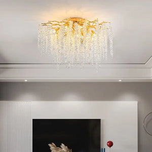 Modern Luxury Crystal Tassel Chandeliers - Lamps