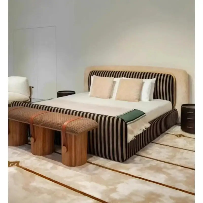 Modern Luxury King Headboard Bed Frame - Bedroom