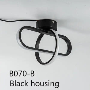 Modern Minimalist Abstrac Ceiling Lamp - Black Housing 2 / Warm White - Lamps