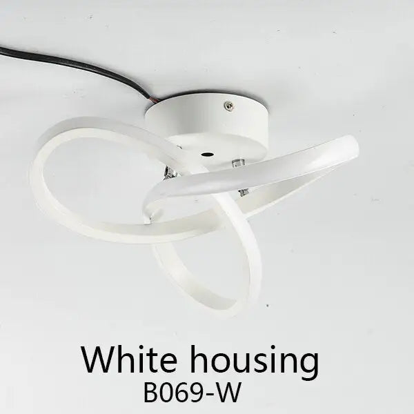 Modern Minimalist Abstrac Ceiling Lamp - White Housing / Warm White - Lamps