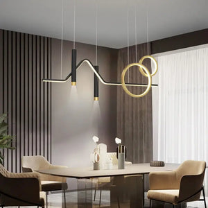 Nordic LED Chandelier Dimmable Aluminum Dining Light - view 4