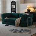 Modern Minimalist Corduroy Bed Compressed Sofa - Green / Two Seat - Compressed Sofa