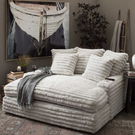 Modern Minimalist Corduroy Cloud Wide Seat Compressed Sofa - Compressed Sofa