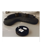 Modern Minimalist Curved Coffee Table Sofa Set - 160x240x70cm 2 - Compressed Sofa