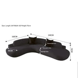 Modern Minimalist Curved Coffee Table Sofa Set - 160x240x70cm 3 - Compressed Sofa