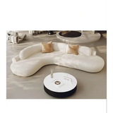 Modern Minimalist Curved Coffee Table Sofa Set - 180x280x70cm - Compressed Sofa