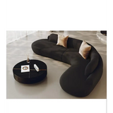Modern Minimalist Curved Coffee Table Sofa Set - 210x210x70cm 2 - Compressed Sofa