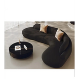 Modern Minimalist Curved Coffee Table Sofa Set - 240x240x70cm 2 - Compressed Sofa