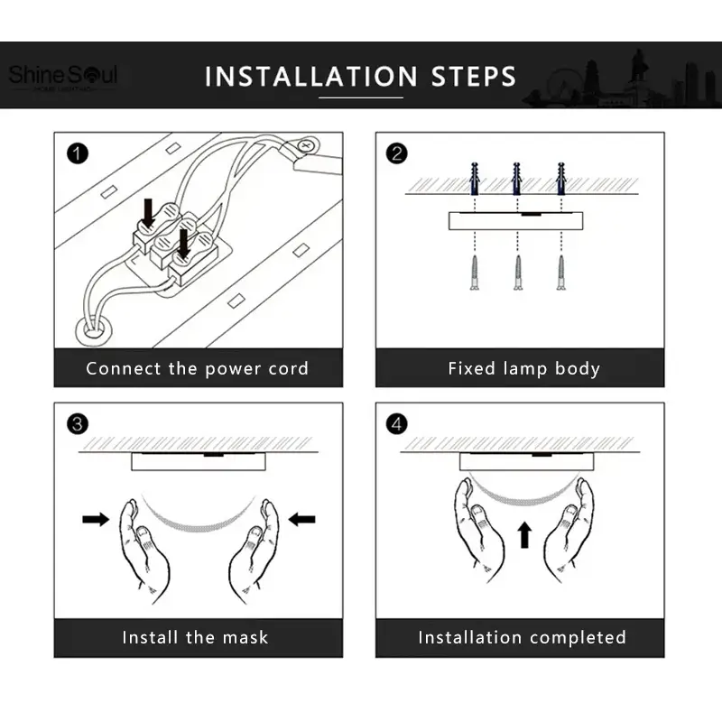 Modern Minimalist LED Flush Mount Ceiling Lamp - Ceiling Lamp
