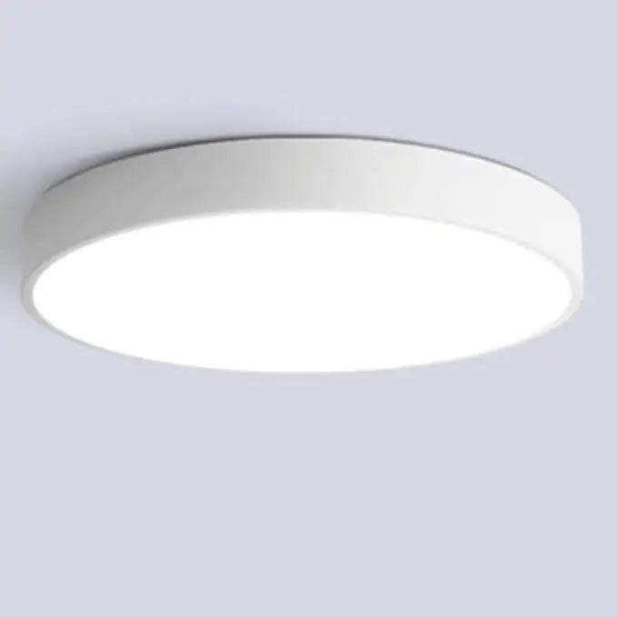 Modern Minimalist LED Flush Mount Ceiling Lamp - White / D23CM-12W / Neutral Light - 4000k - Ceiling Lamp