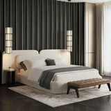 Modern Minimalist Luxury Wooden Double Queen Bed Frames - Bedroom