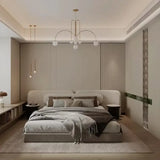 Modern Minimalist Luxury Wooden Double Queen Bed Frames - Bedroom