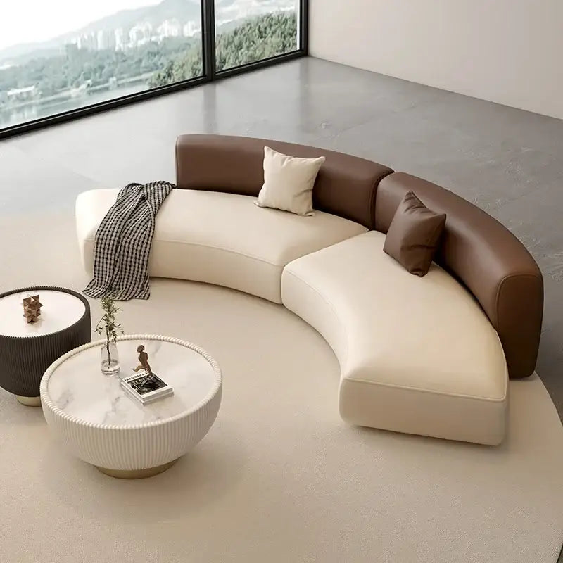 Modern Minimalist Nordic PU Leather Compressed Sofa Set - Compressed Sofa