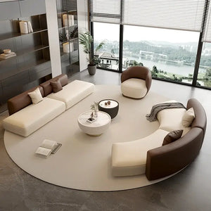 Modern Minimalist Nordic PU Leather Compressed Sofa Set - Compressed Sofa