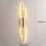 Modern Minimalist Steps LED Wall Lamp - Gold Left / Three-color - Wall Lamp