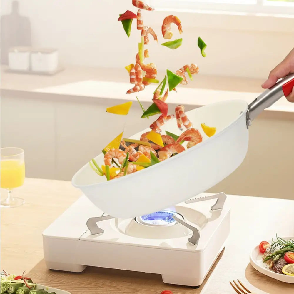 Modern Non Stick Glass Lid Frying Pan - Cookware set