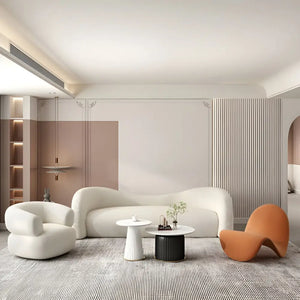 Modern Nordic Art Style Creative Aesthetic Sofa - White Sofa - Sofa
