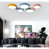 Modern Nordic Colorful Circle Ceiling Light - Orniture™