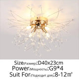 Modern Nordic Firefly Chandelier Lamp - Gold 4 heads / Cool white no remote - Lamps