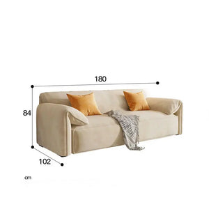 Modern Minimalist Italian Style Square Couch Sofa - Sofa