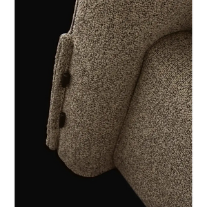 Modern Textured Upholstered Headboard Platform Bed Frame - Beige - Bedroom