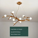 Modern Tree Branch Glass Bubble Lamp - 10 Light Frosted ball / Warm white 3000k - Lamps