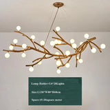 Modern Tree Branch Glass Bubble Lamp - 28 Light Frosted ball / Warm white 3000k - Lamps