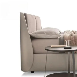 Modern Upholstered Headboard King Bed Frame - Bedroom