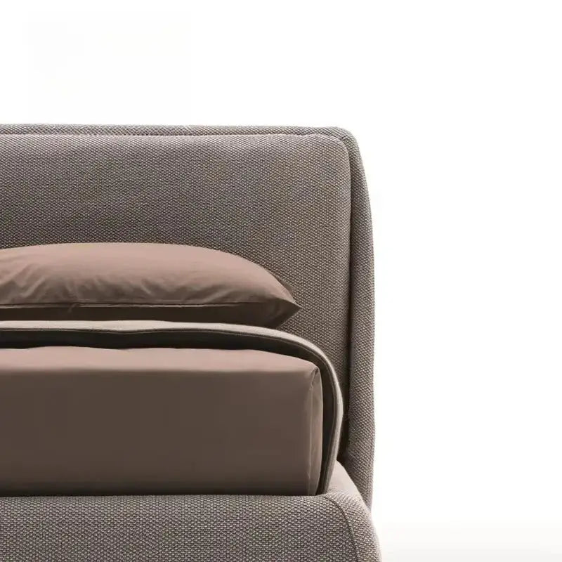 Modern Upholstered Headboard King Bed Frame - Bedroom