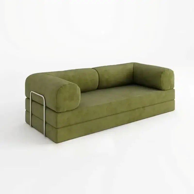 Modular Compression Corduroy Sleeper Sofa Bed - Green - Compressed Sofa
